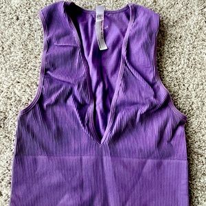 Free People purple crop top
